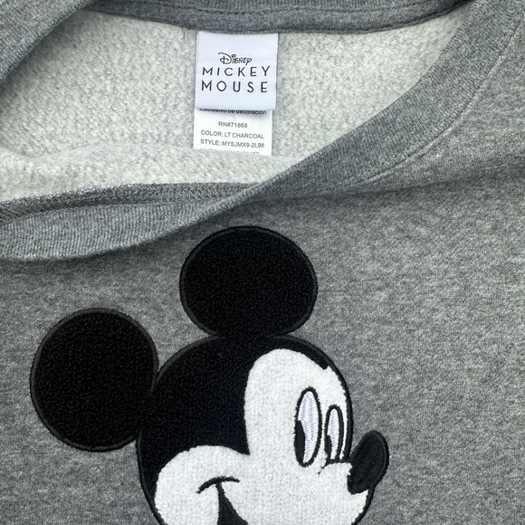 Disney mickey mouse grey crewneck sweatshirt - Picture 3 of 4